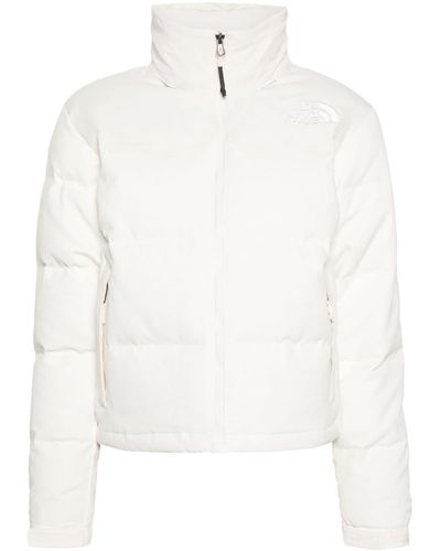 The North Face Logo-Embroidered Puffer Jacket - White