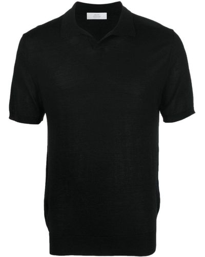 Mauro Ottaviani Short-Sleeve Polo Shirt - Black