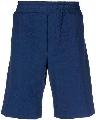 Tagliatore Elasticated-waistband Detail Shorts - Blue