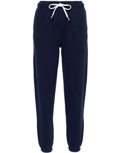 Polo Ralph Lauren Embroidered-Polo Pony Track Trousers - Blue