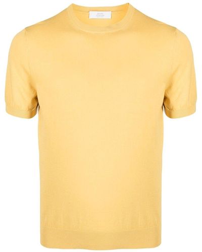 Mauro Ottaviani Short-Sleeve Cotton T-Shirt - Yellow