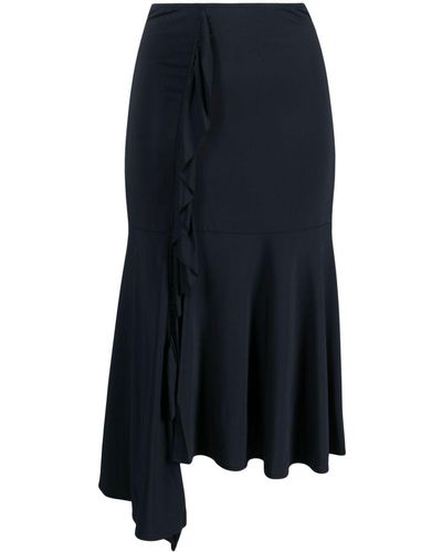 Paloma Wool Asymmetric Midi Skirt - Blue