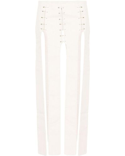 AVAVAV Strap-Detail Skirt - White