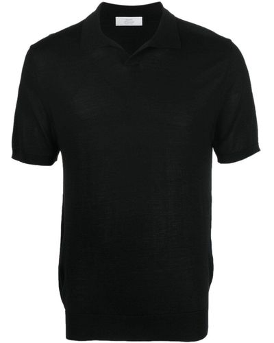 Mauro Ottaviani Short-Sleeve Polo Shirt - Black