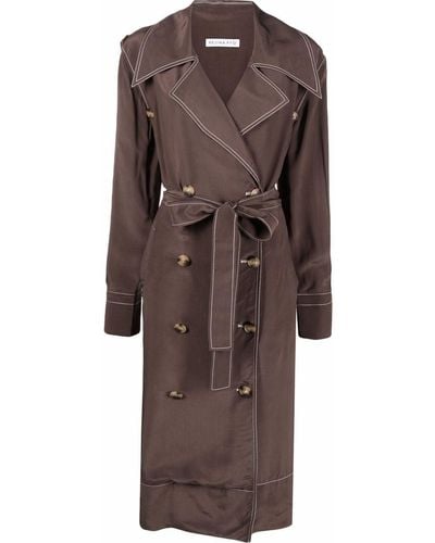 Rejina Pyo Double-breasted Trench Coat - Brown