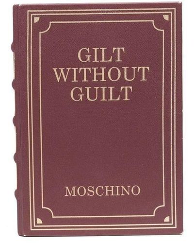 Moschino Book Box Clutch - Purple