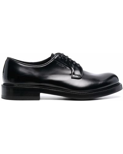 Prada Derby Lace-Up Shoes - Black