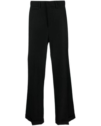 Canaku Wide-Leg Tailored Pants - Black
