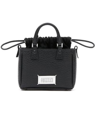 Maison Margiela 5Ac Horizontal Leather Tote Bag - Black