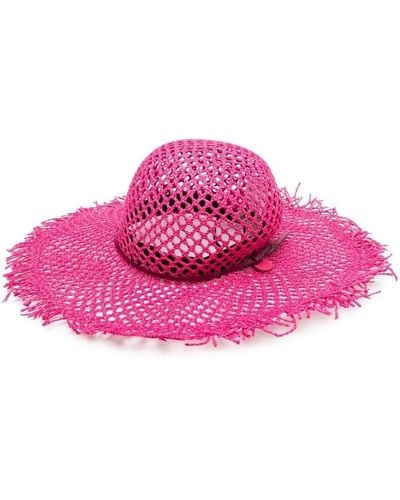 Catarzi Woven Sun Hat - Pink