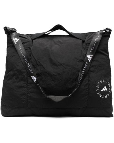 adidas By Stella McCartney Logo Print Gym Tote Bag - Black