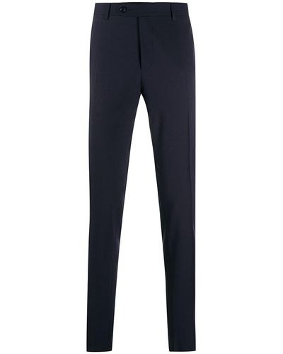 Canali Slim-fit Tailored Pants - Blue