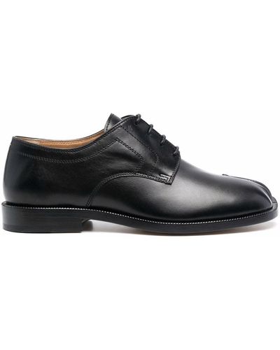 Maison Margiela Tabi Lace-Up Leather Brogues - Black