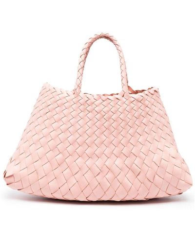 Dragon Diffusion Small Santa Croce Leather Bag - Pink