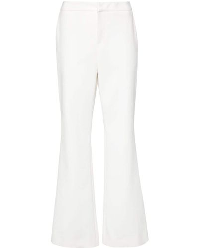 Balmain High-Waist Flared Trousers - White