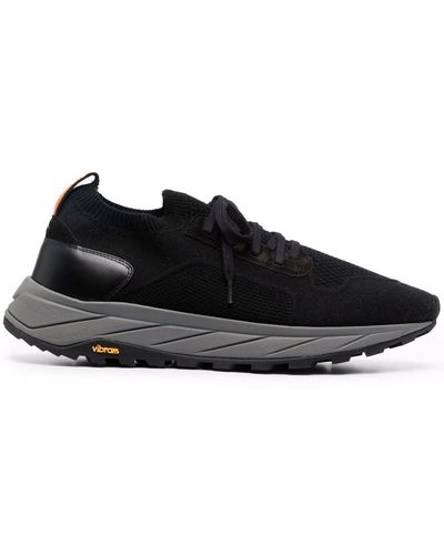 Henderson Lace-Up Low-Top Trainers - Black