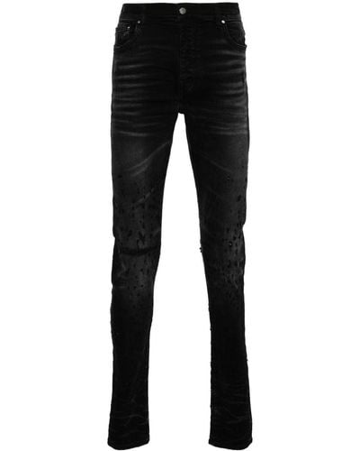 Amiri Shotgun Mid-Rise Skinny Jeans - Black