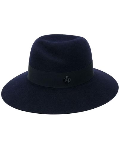 Maison Michel Virginie Wide-Brim Hat - Blue