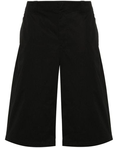 Lemaire Twill-Weave Bermuda Shorts - Black