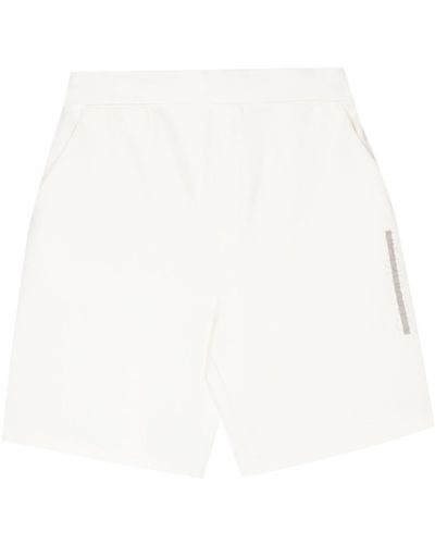 Calvin Klein Logo-Embossed Track Shorts - White