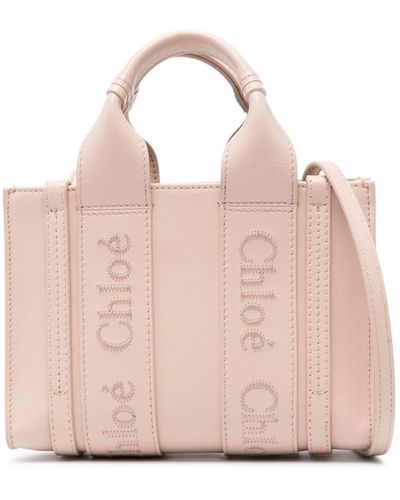 Chloé Mini Woody Tote Bag - Pink