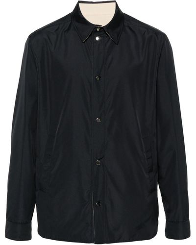 Canali Reversible Shirt Jacket - Blue