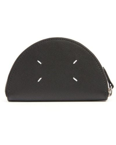 Maison Margiela Micro Halfmoon Leather Clutch - Black