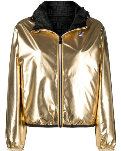 Fendi K-way® Reversible Cropped Jacket - Metallic