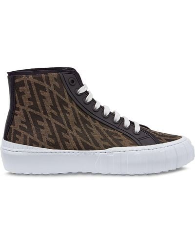 Fendi Force High-top Sneakers - Brown