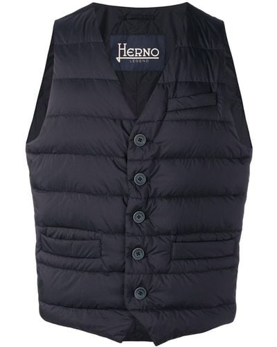 Herno Zipped Gilet Jacket - Blue