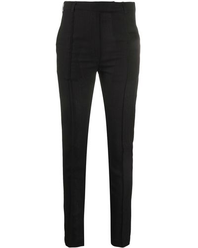 Ann Demeulemeester High-rise Skinny Trousers - Black