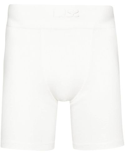 Ludovic de Saint Sernin Logo-Embroidered Cyclist Shorts - White