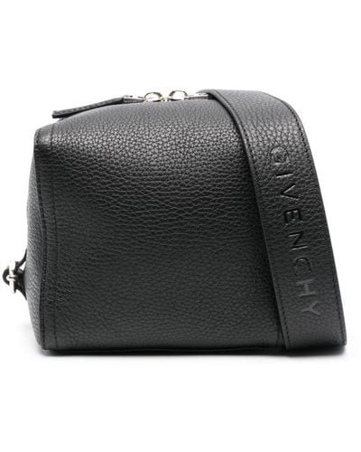 Givenchy Mini Pandora Leather Shoulder Bag - Gray