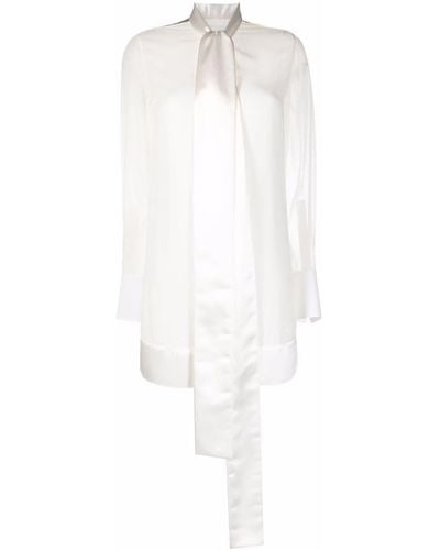 Givenchy Tie-Detail Mini Dress - White