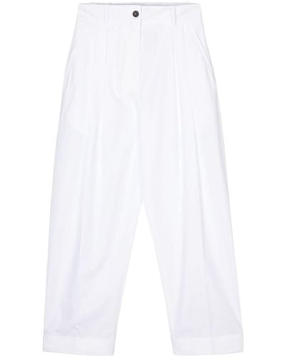 Studio Nicholson Acuna High-Waisted Cotton Trousers - White