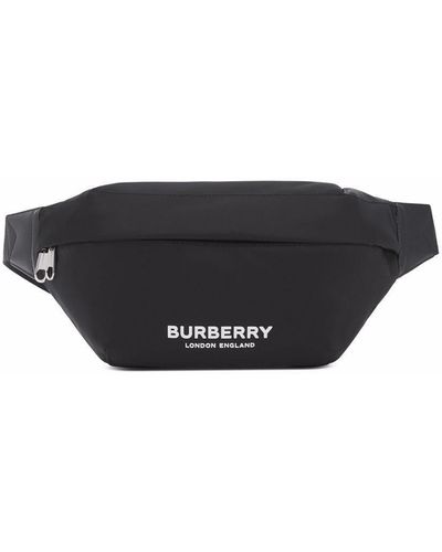Burberry Logo-Print Sonny Belt Bag - Black