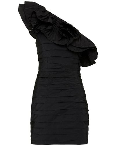 Rebecca Vallance Chloe One-Shoulder Minidress - Black