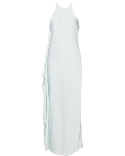 Calvin Klein Draped-Panel Sleeveless Dress - White
