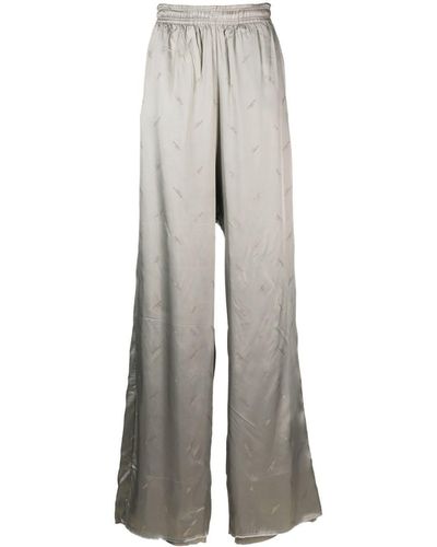 Vetements Gradient Wide-leg Trousers - Grey
