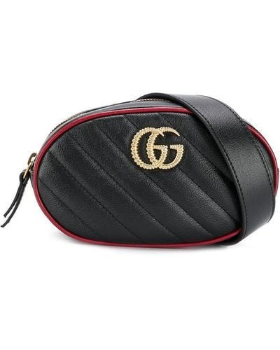 Gucci GG Marmont Matelassé Belt Bag - Black
