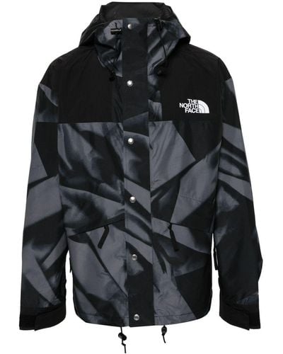 The North Face Logo-Print Hooded Jacket - Black