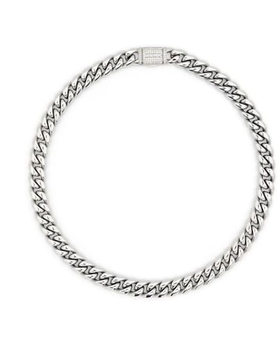 DARKAI Cuban Chain-Link Necklace - White