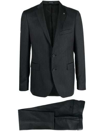 Tagliatore Single-Breasted Buttoned Suit - Black