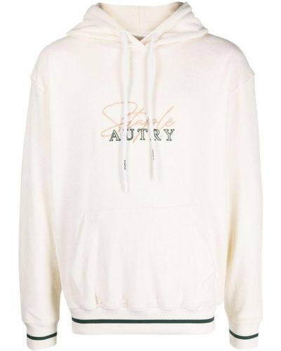 Autry X Jeff Staple Logo-Embroidered Hoodie - White