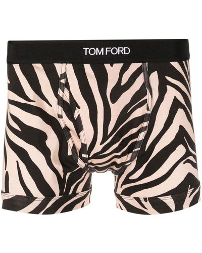 Tom Ford Zebra-print Briefs - Black
