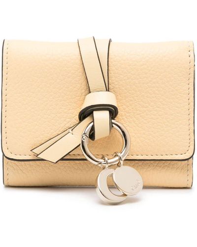 Chloé Small Alphabet Wallet - Natural