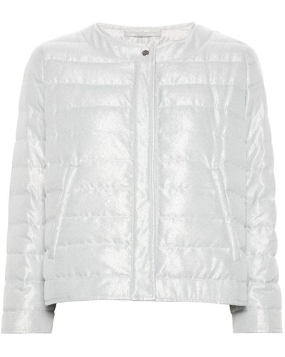 Herno Stand-Up Collar Padded Jacket - White