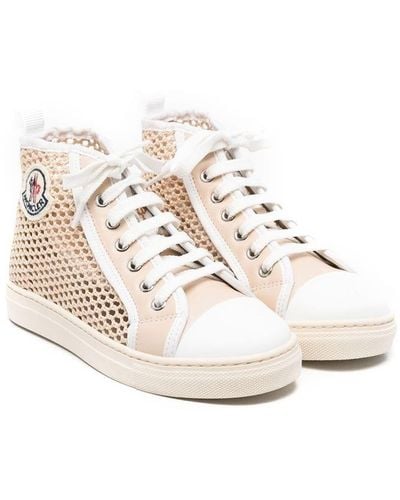 Moncler Interwoven High-Top Trainers - White