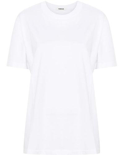 Tekla Crew-Neck Organic Cotton T-Shirt - White