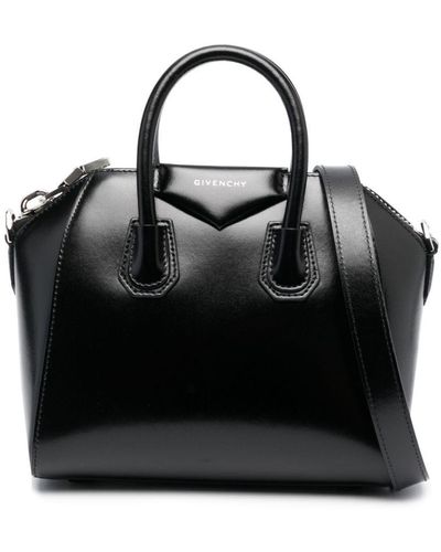 Givenchy Antigona Logo-Lettering Tote Bag - Black